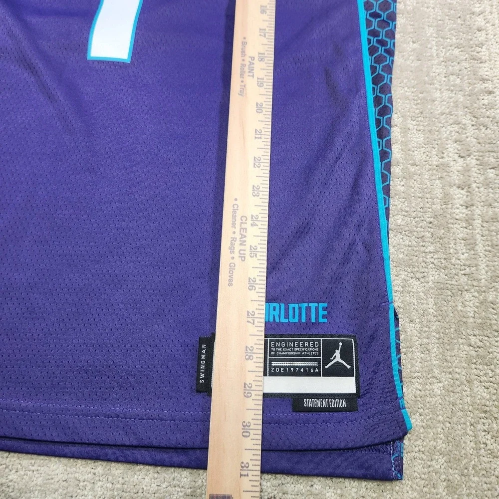Lamelo Ball Charlotte Hornets Jersey Men Medium Nike Statement Swingman Purple
